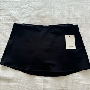 Danielle Guizio Black Micro Mini Stretch Skirt